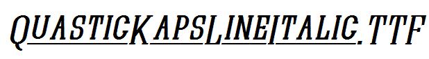 QuasticKapsLineItalic