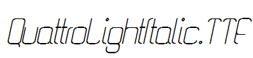 QuattroLightItalic