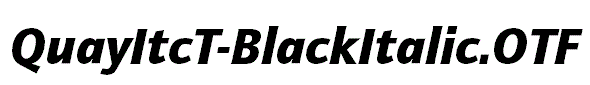 QuayItcT-BlackItalic