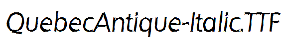 QuebecAntique-Italic