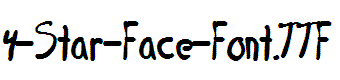 4-Star-Face-Font