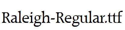 Raleigh-Regular