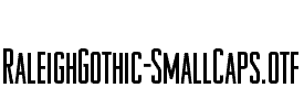RaleighGothic-SmallCaps