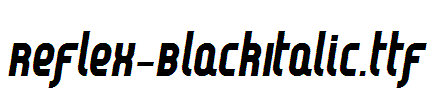 Reflex-BlackItalic