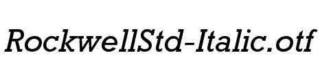 RockwellStd-Italic