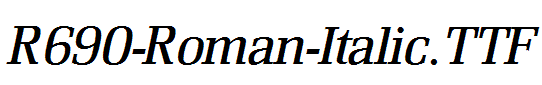 R690-Roman-Italic