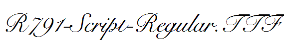 R791-Script-Regular