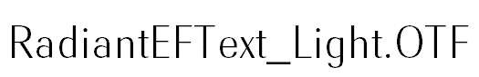 RadiantEFText_Light