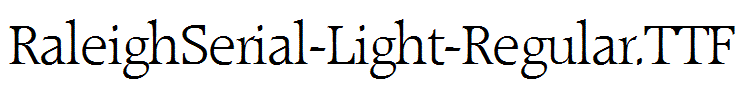 RaleighSerial-Light-Regular