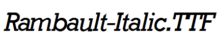 Rambault-Italic