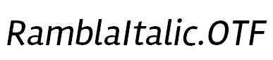 RamblaItalic