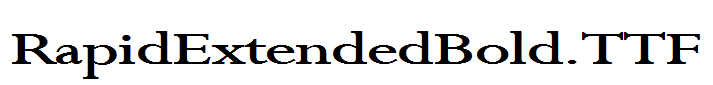 RapidExtendedBold