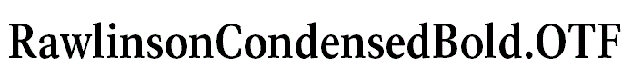 RawlinsonCondensedBold