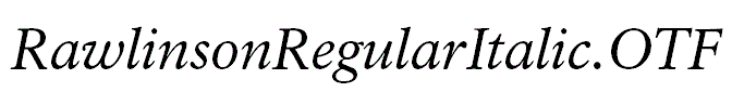 RawlinsonRegularItalic