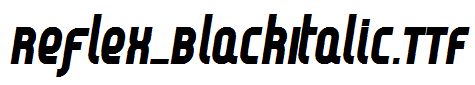 Reflex_BlackItalic