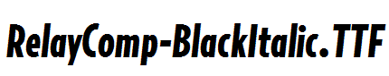 RelayComp-BlackItalic