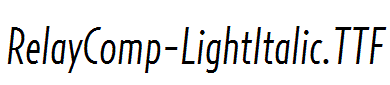 RelayComp-LightItalic