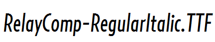 RelayComp-RegularItalic