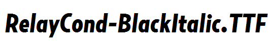 RelayCond-BlackItalic