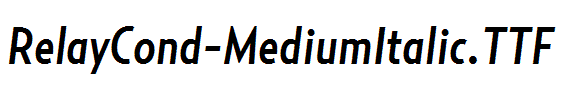 RelayCond-MediumItalic