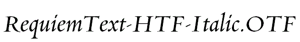 RequiemText-HTF-Italic