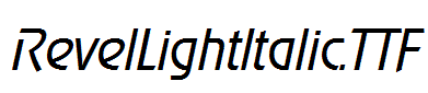 RevelLightItalic