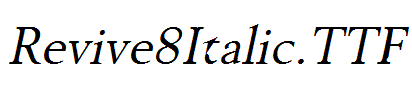 Revive8Italic