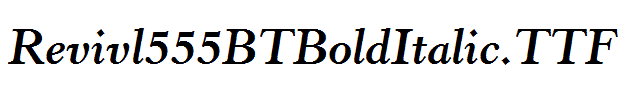 Revivl555BTBoldItalic