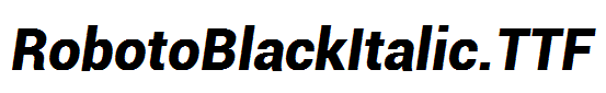 RobotoBlackItalic