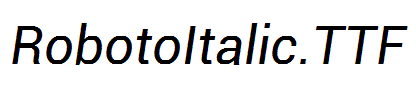 RobotoItalic