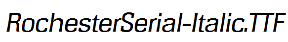 RochesterSerial-Italic