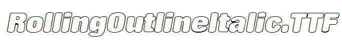 RollingOutlineItalic