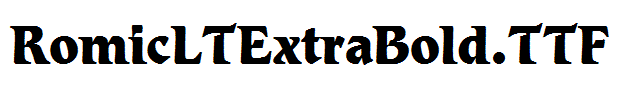 RomicLTExtraBold