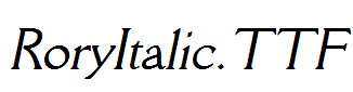 RoryItalic