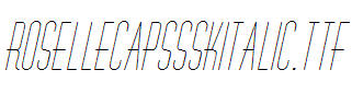 RoselleCapsSSKItalic