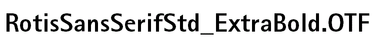 RotisSansSerifStd_ExtraBold