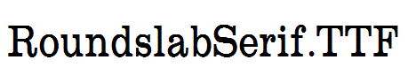 RoundslabSerif