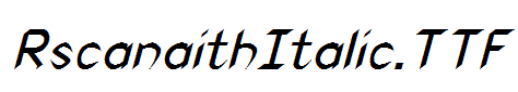 RscanaithItalic