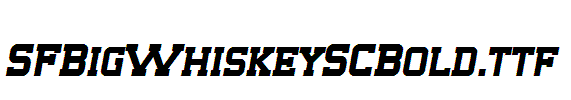 SFBigWhiskeySCBold