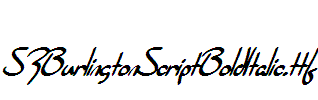 SFBurlingtonScriptBoldItalic