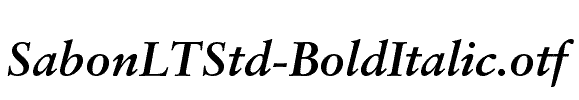 SabonLTStd-BoldItalic