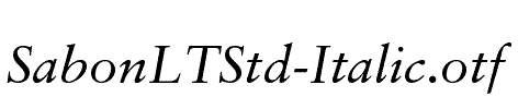 SabonLTStd-Italic
