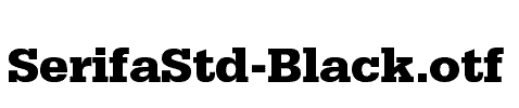 SerifaStd-Black