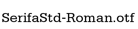 SerifaStd-Roman