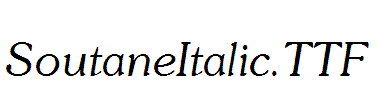 SoutaneItalic