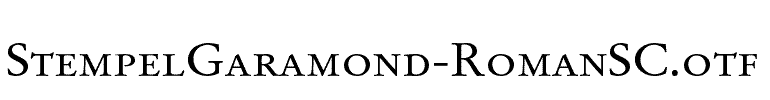 StempelGaramond-RomanSC