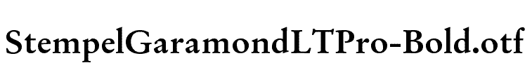 StempelGaramondLTPro-Bold