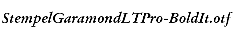 StempelGaramondLTPro-BoldIt