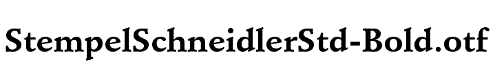 StempelSchneidlerStd-Bold