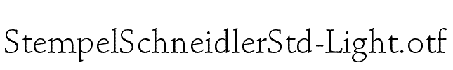 StempelSchneidlerStd-Light